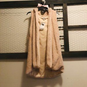 Favlux Plush Vest with Hood